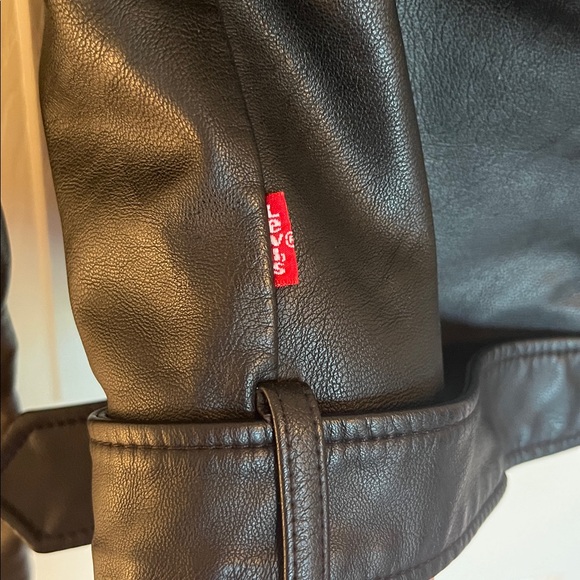 Levi’s Faux Leather Moto Belted Jacket - Picture 6 of 10